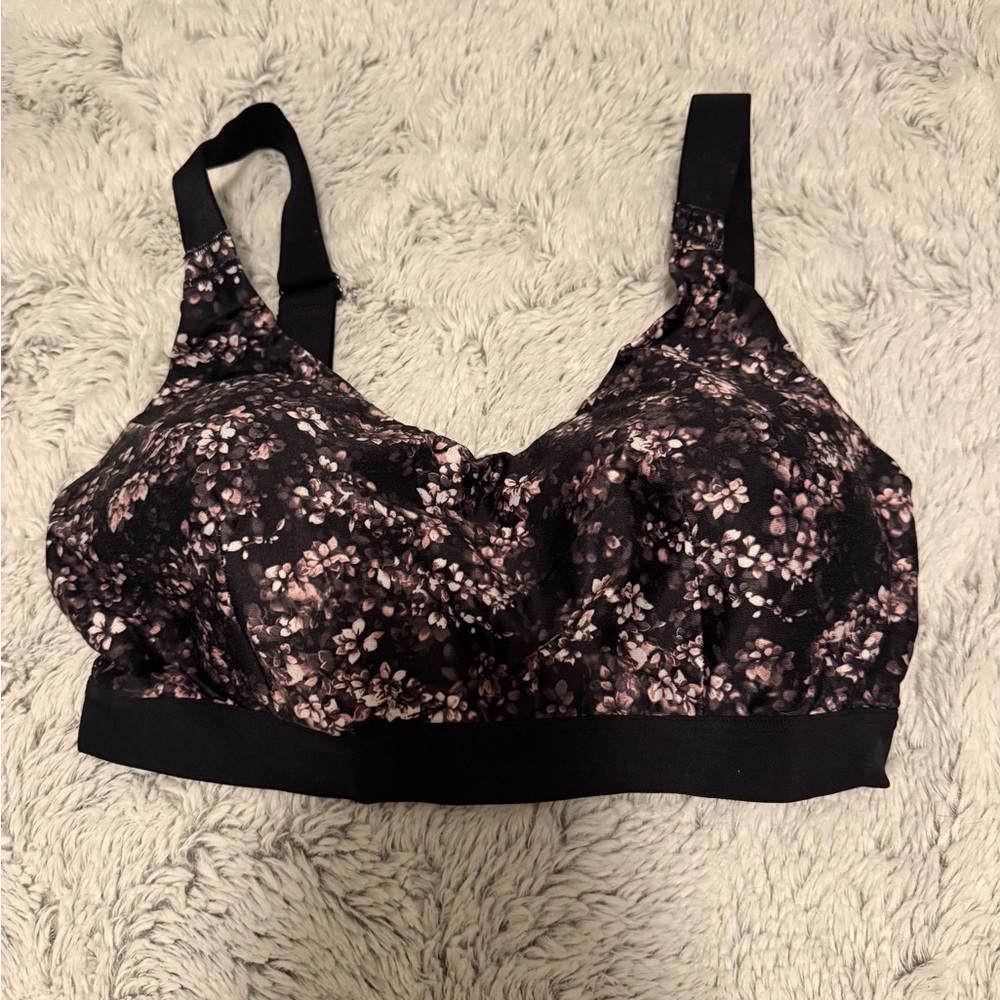 Floral Black Women's Calia Sports Bra
